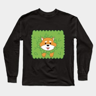 Shiba in the Bushes Long Sleeve T-Shirt